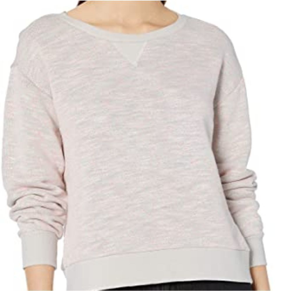 Cupcakes & Cashmere Ladies Size Small Pink Speckle Scoop Neck Sweatshirt